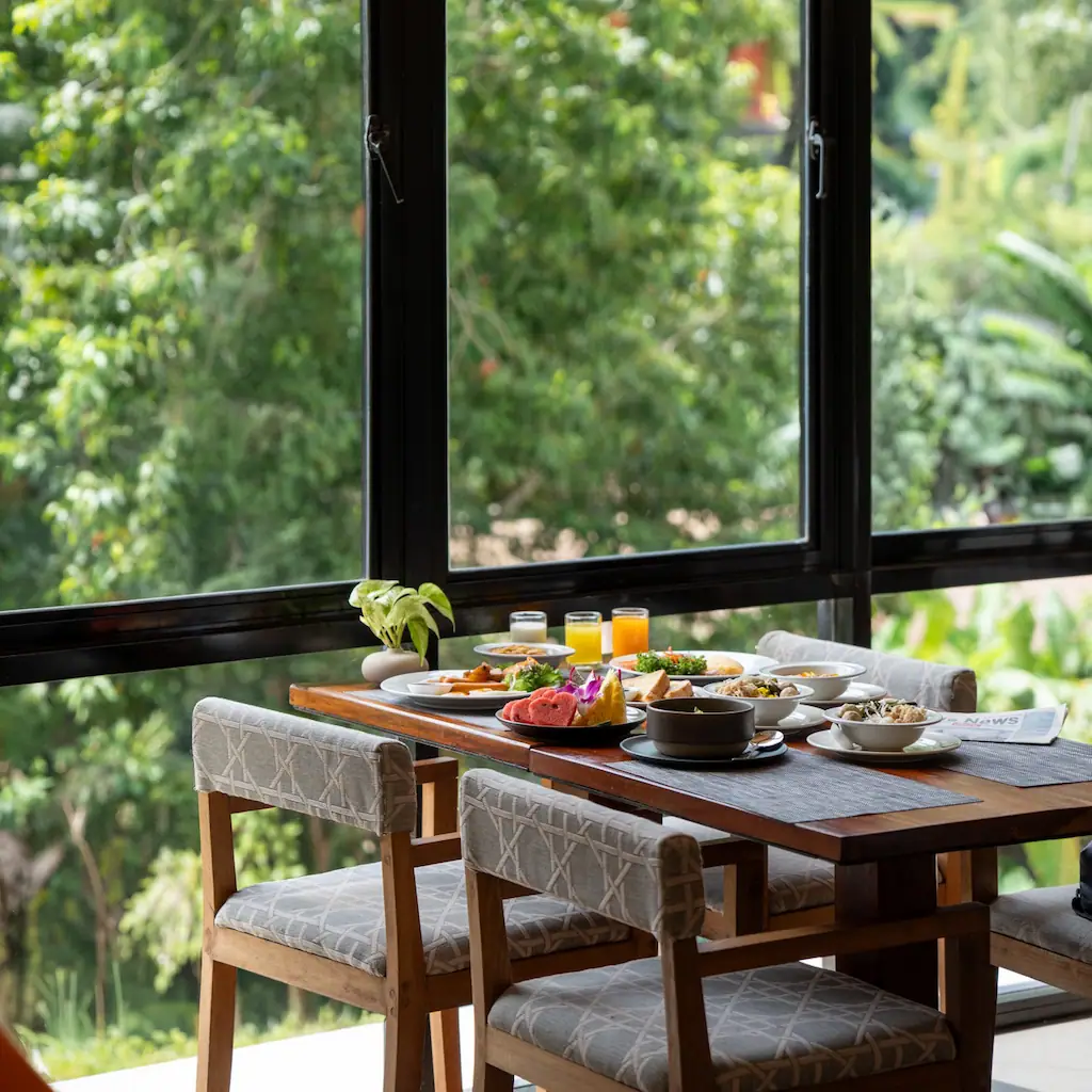 Breakfast ambience at The Breeze Restaurant, Sea Seeker Krabi Resort in Ao Nang, Thailand